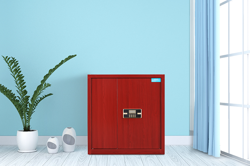 單節(jié)保密柜紅木紋