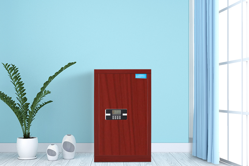 單門保密柜紅木紋