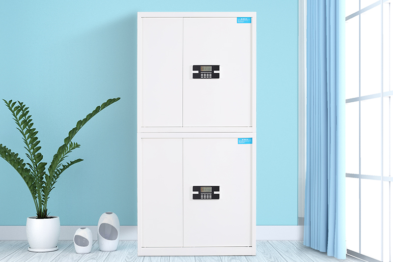 分雙節國寶鎖保密柜瓷白色